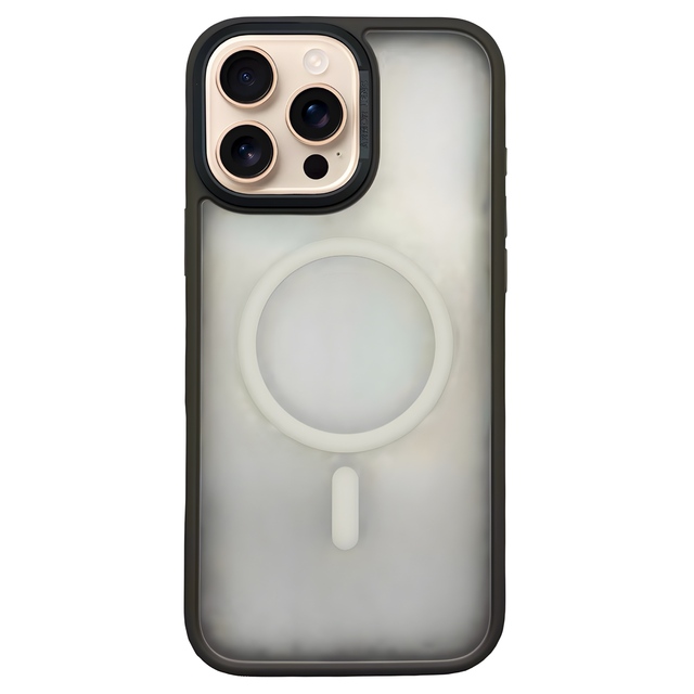 Чехол-накладка Comma Joy Elegant Magnetic Anti-Shock Case для iPhone 16 Pro (Цвет: Grey)