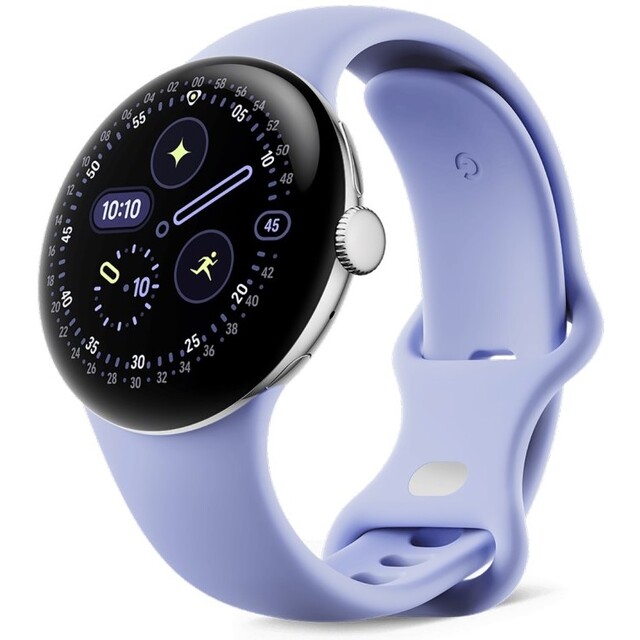 Умные часы Google Pixel Watch 4 41mm (Цвет: Polished Silver / Iris)