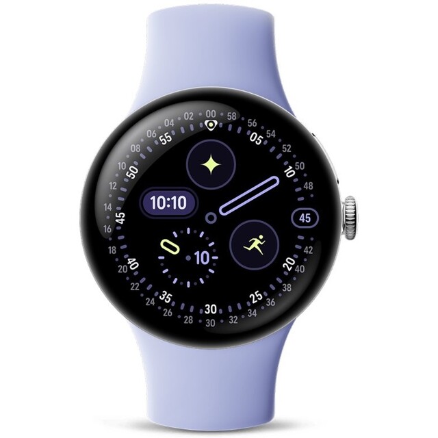 Умные часы Google Pixel Watch 4 41mm (Цвет: Polished Silver / Iris)