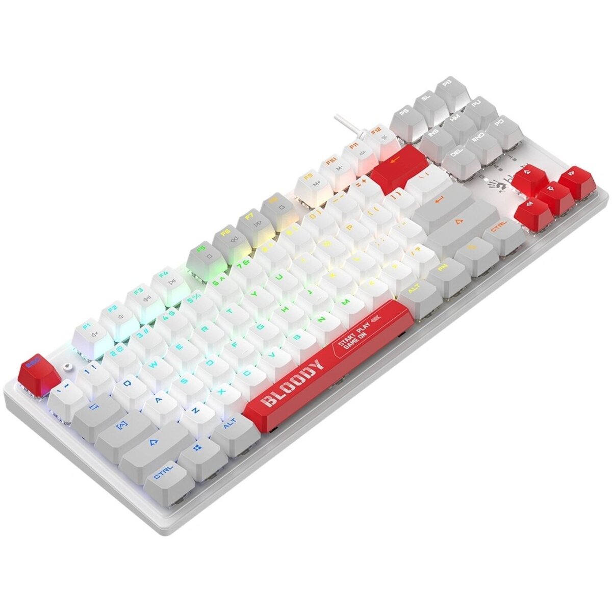 Клавиатура A4Tech S310N механическая (Цвет: White / Red) 
