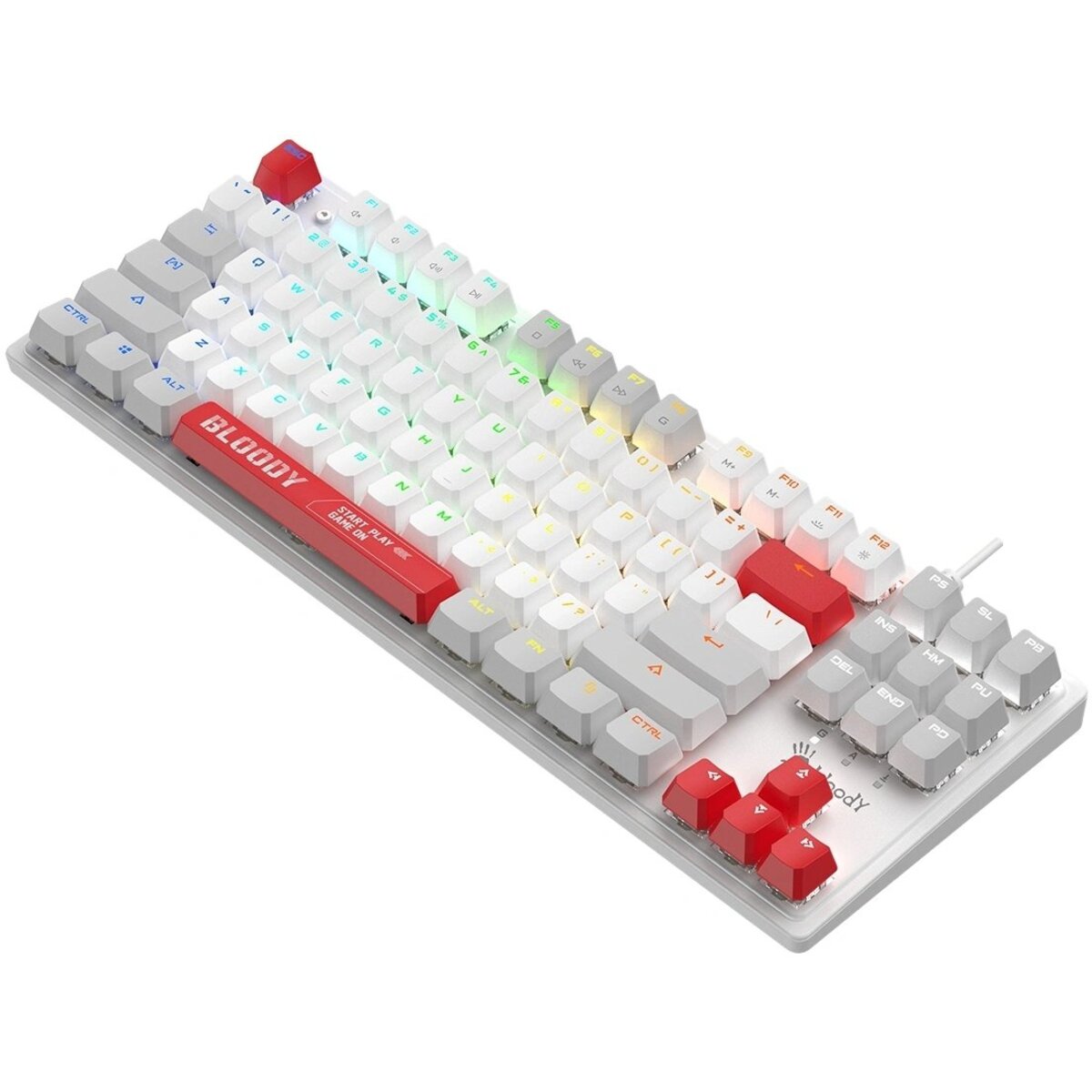 Клавиатура A4Tech S310N механическая (Цвет: White / Red) 