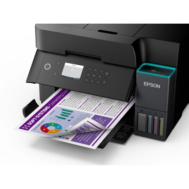 МФУ струйный Epson EcoTank L6370, черный