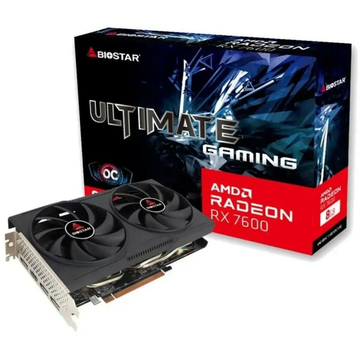 Видеокарта Biostar Radeon RX 7600 8Gb OC (VA76S6RM81)