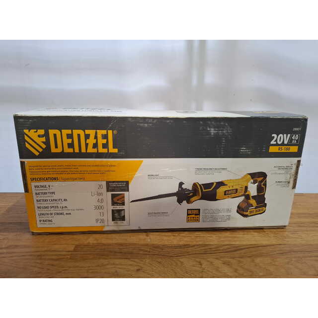 Сабельная пила Denzel RS-180 (Цвет: Yellow / Black)