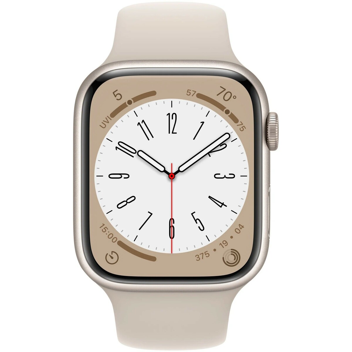 Умные часы Apple Watch Series 8 45mm Cellular Aluminum Case with Sport Band S/M (Цвет: Starlight)