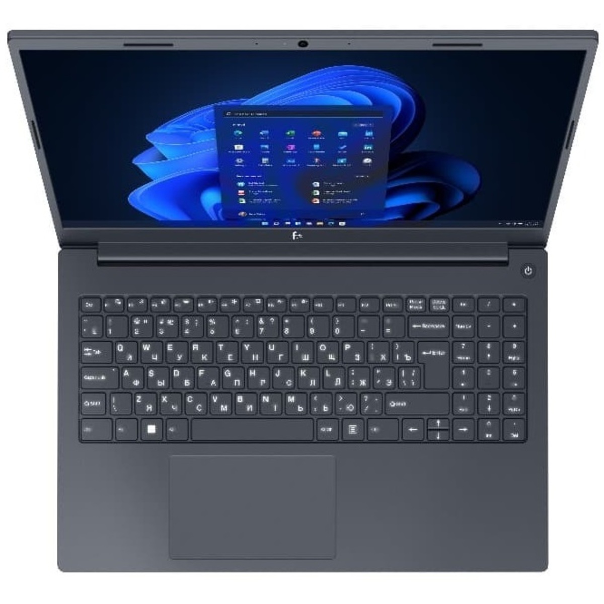 Ноутбук F+ Flaptop I FLTP-5i5-8256-w (15.6'' FHD(1920x1080) IPS/Intel Core i5 1235U 0.90GHz (Up to 4.40GHz) Deca/8GB/256GB SSD/Integrated/WiFi/BT5.0/HD Web Camera/microSD/RJ45/48Wh/7 h/1,78 kg/Windows 11 Home/1Y/DARK GREY)