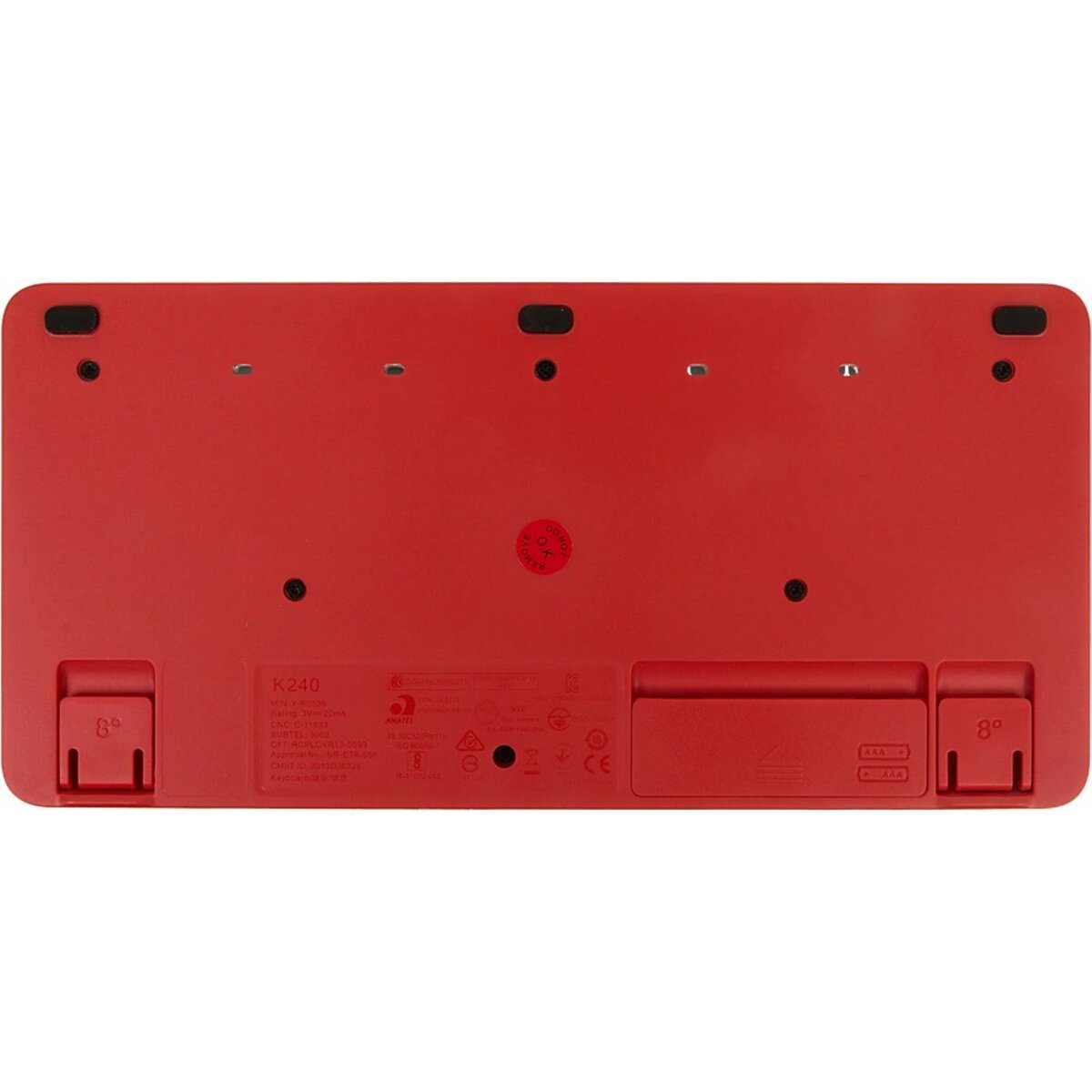 Клавиатура + мышь Logitech MK240 (Цвет: White / Red)