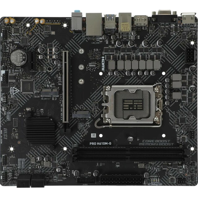 Материнская плата MSI PRO H610M-G 