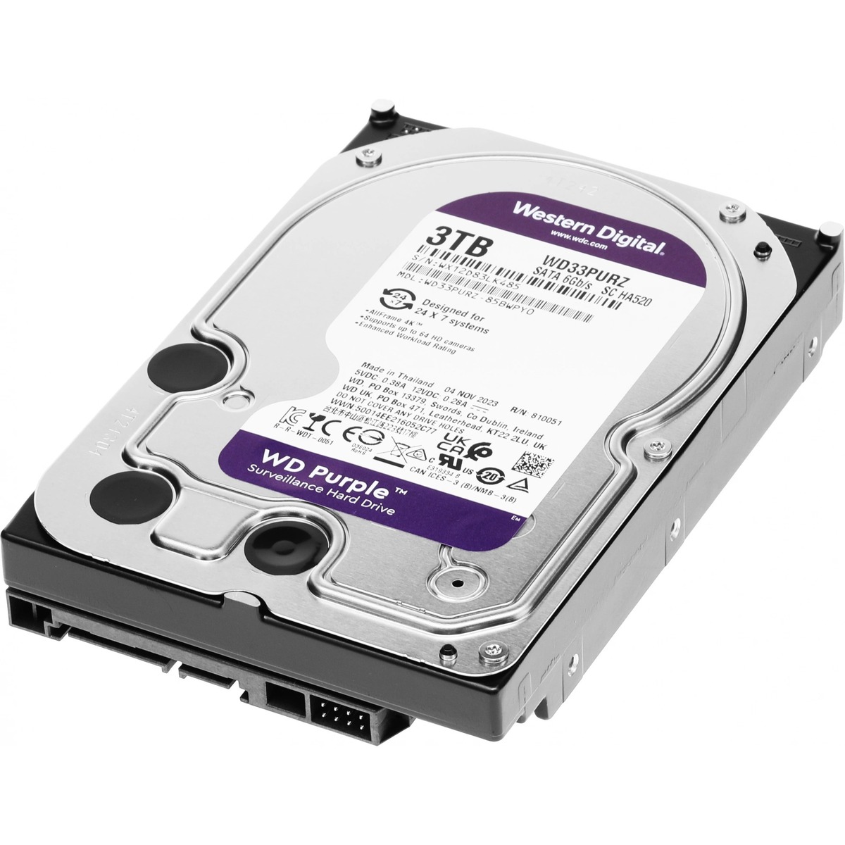 Жесткий диск WD SATA-III 3TB WD33PURZ