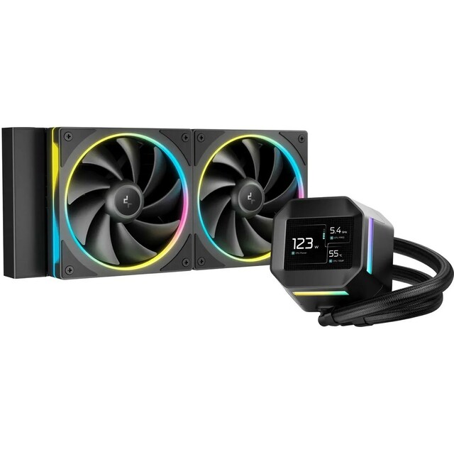 Система водяного охлаждения Deepcool LM240, черный