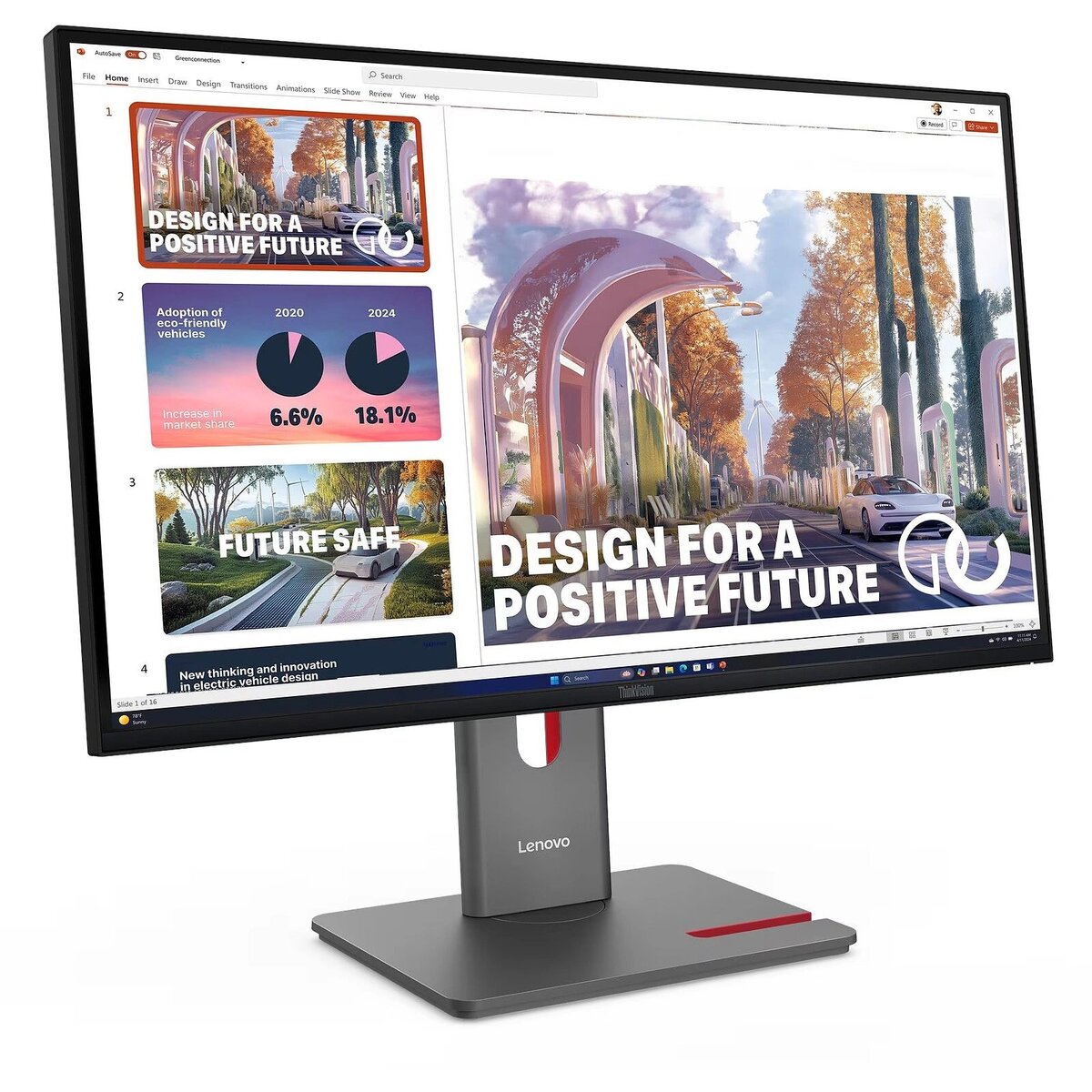 Монитор Lenovo 27" P27QD-40, черный 