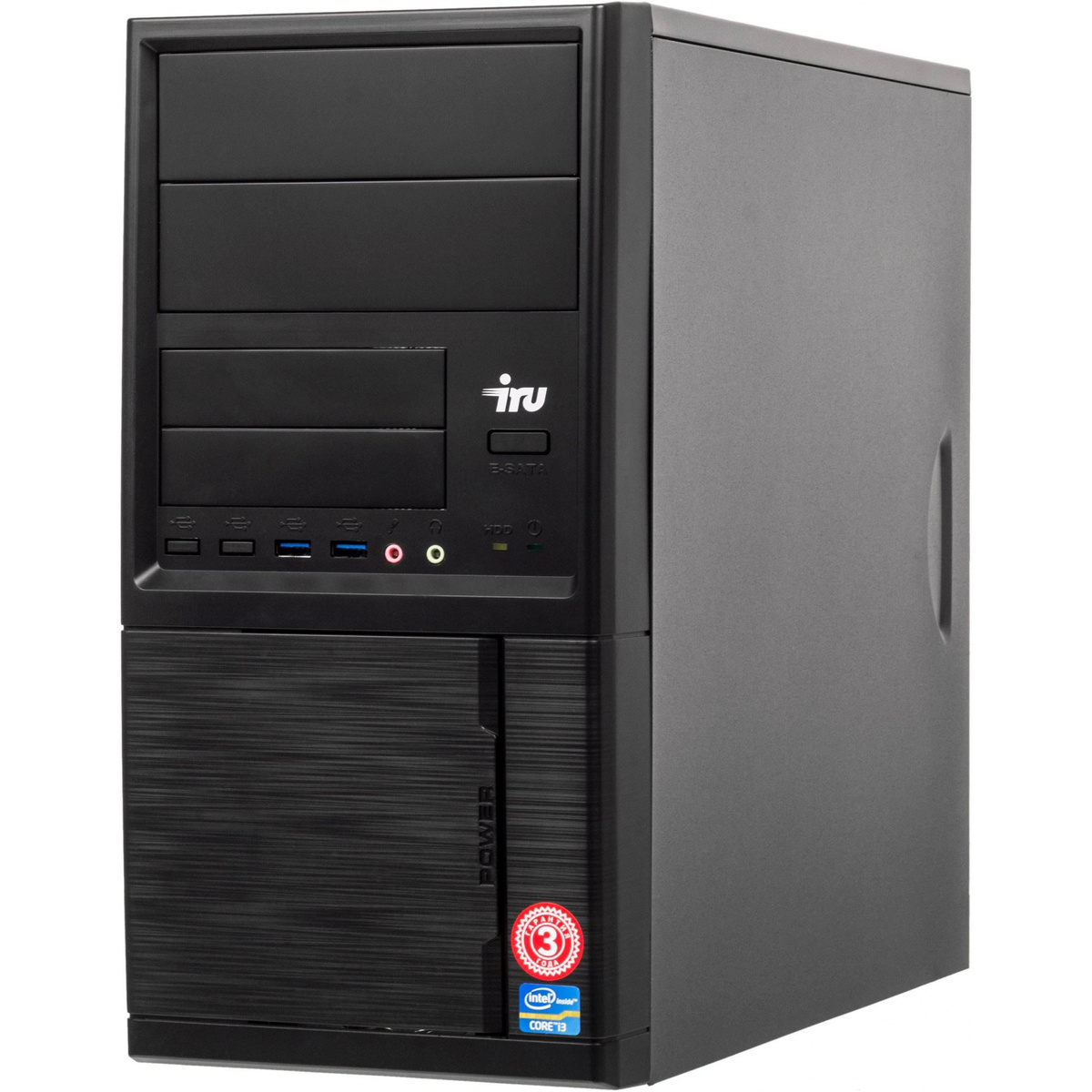 ПК IRU Office 310 MT Cel J3355 (2) / 4Gb / SSD120Gb / HDG500 / Free DOS / GbitEth / 350W / черный