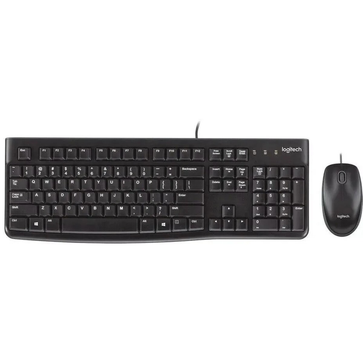 Клавиатура + мышь Logitech MK120, черный