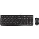 Клавиатура + мышь Logitech MK120, черный