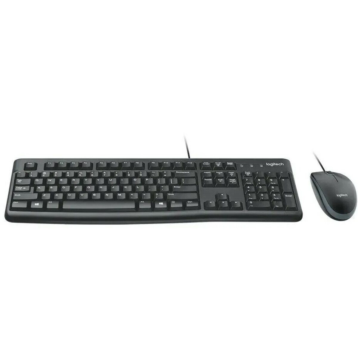 Клавиатура + мышь Logitech MK120, черный