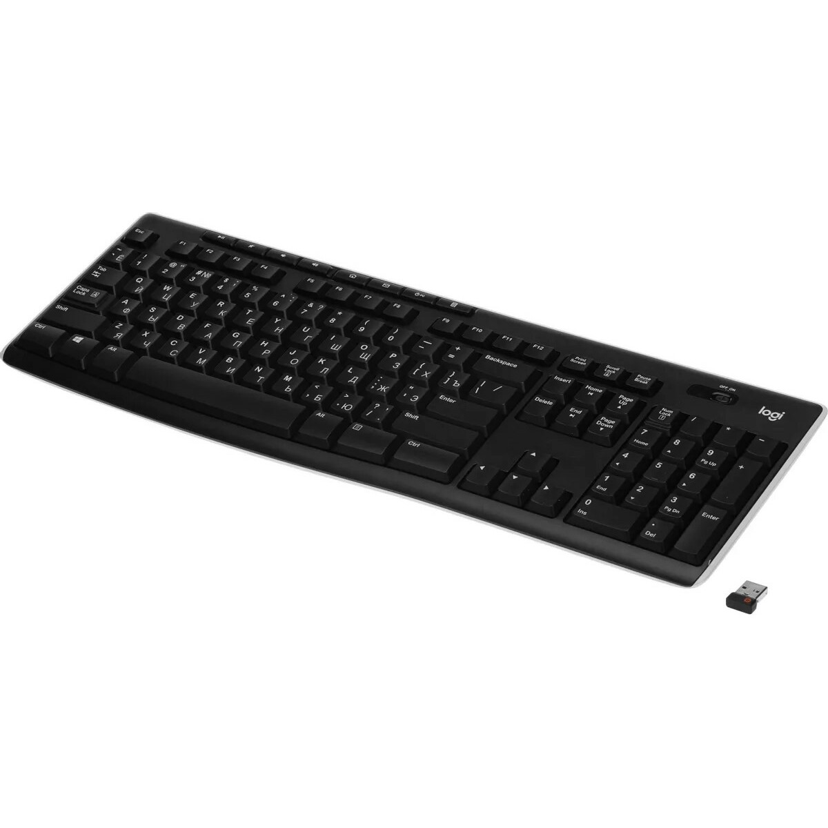 Клавиатура Logitech K270 (Цвет: Black / White)