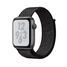 Умные часы Apple Watch Series 4 GPS 40mm Aluminum Case with Nike Sport Loop (Цвет: Space Gray / Black)