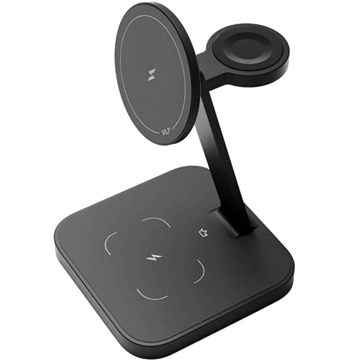 Беспроводное зарядное устройство VLP Unity Power 3in1 MagSafe для Samsung, графит