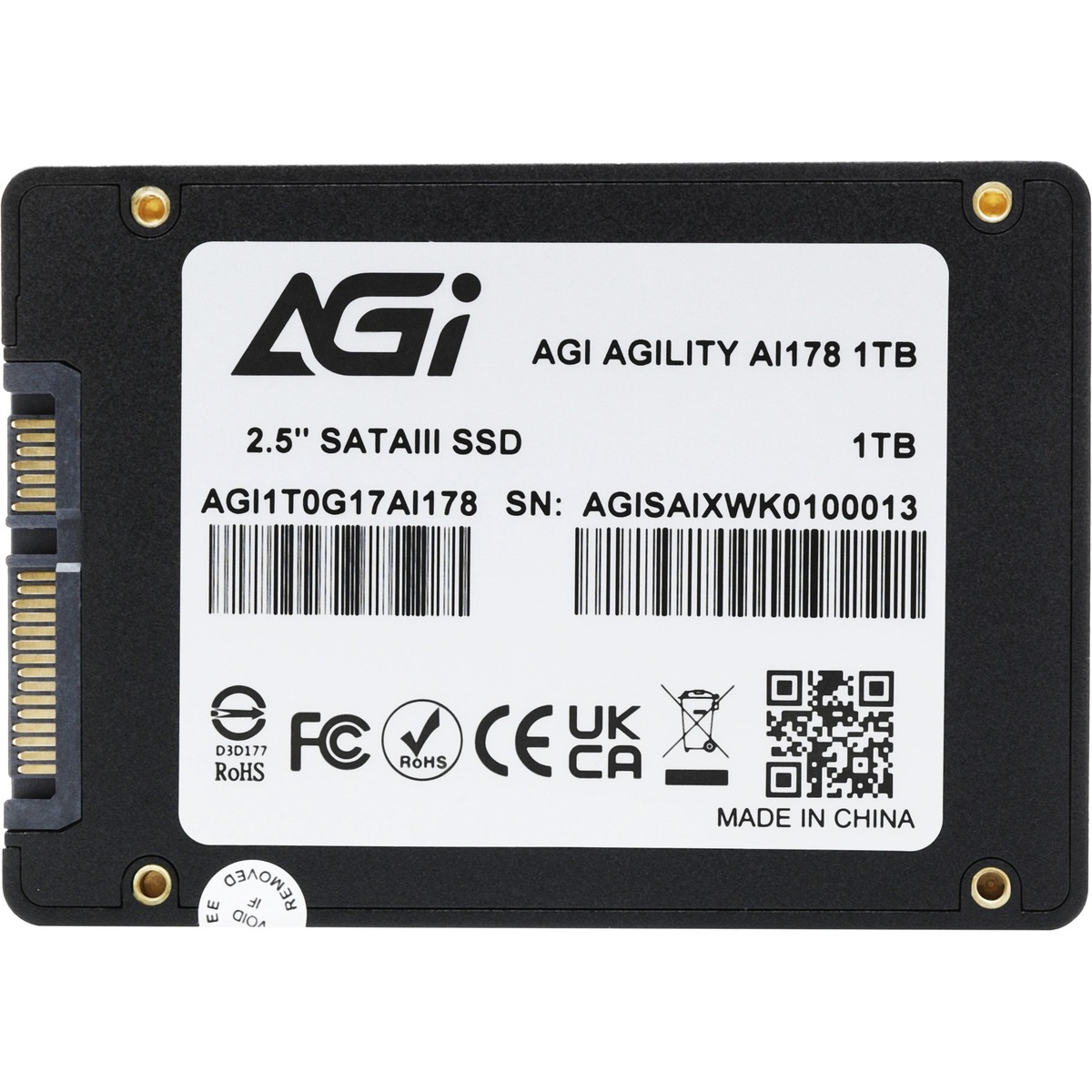 Накопитель SSD AGi SATA III 1Tb AGI1T0G17AI178