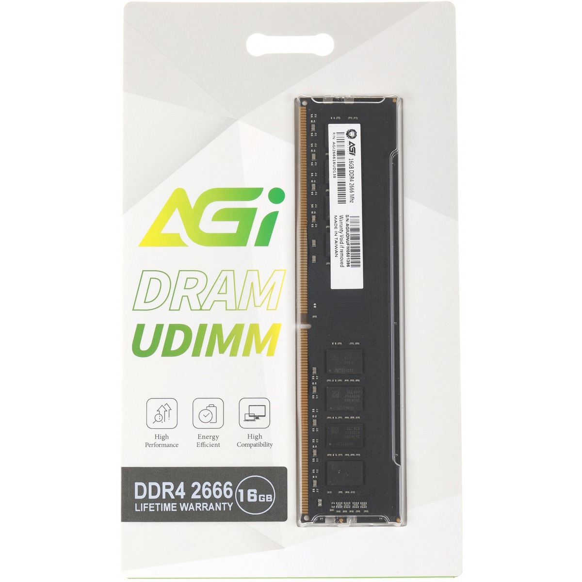 Память DDR4 16Gb 2666MHz AGi AGI266616UD138