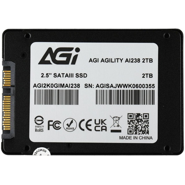 Накопитель SSD AGi SATA III 2Tb AGI2K0GIMAI238