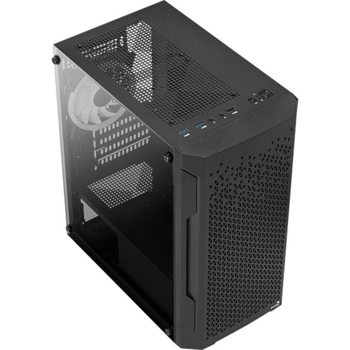 Корпус Aerocool Trinity Mini-G-BK v2 mATX (Цвет: Black)