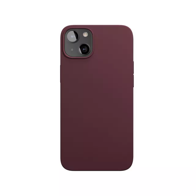 Чехол-накладка VLP Silicone Case для смартфона Apple iPhone 13 Mini (Цвет: Marsala)