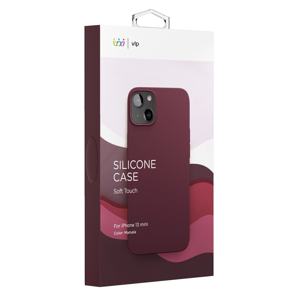 Чехол-накладка VLP Silicone Case для смартфона Apple iPhone 13 Mini (Цвет: Marsala)