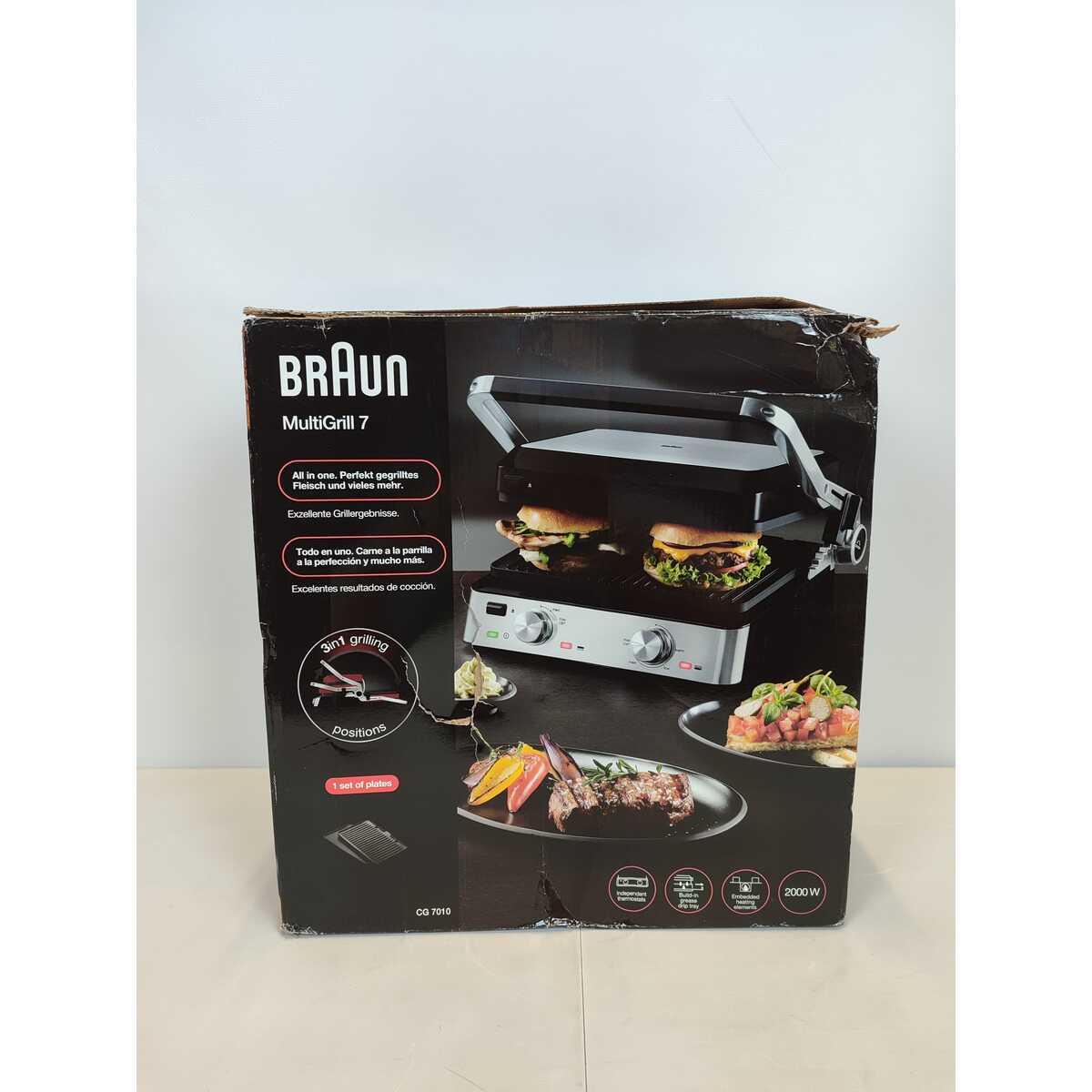 Электрогриль Braun CG7010 (Цвет: Silver / Black)