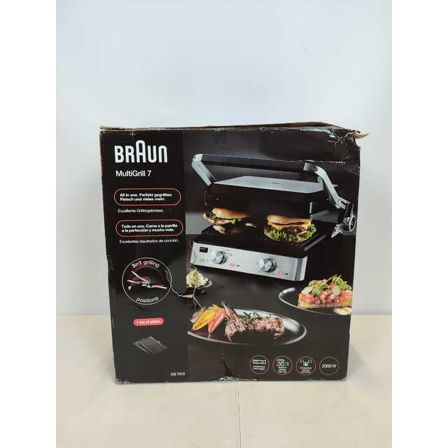 Электрогриль Braun CG7010 (Цвет: Silver / Black) Электрогриль Braun CG7010 (Цвет: Silver / Black)