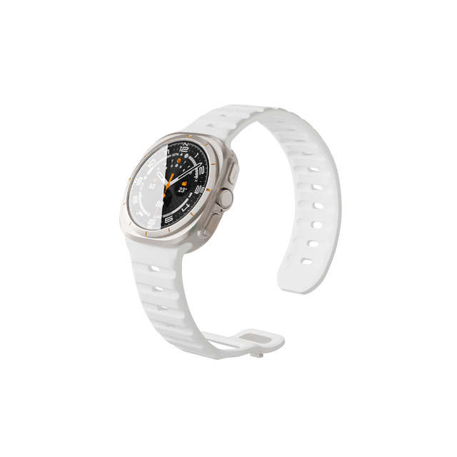 Ремешок силиконовый VLP Pulse Band для Samsung Watch Ultra 47 мм, белый Ремешок силиконовый VLP Pulse Band для Samsung Watch Ultra 47 мм, белый