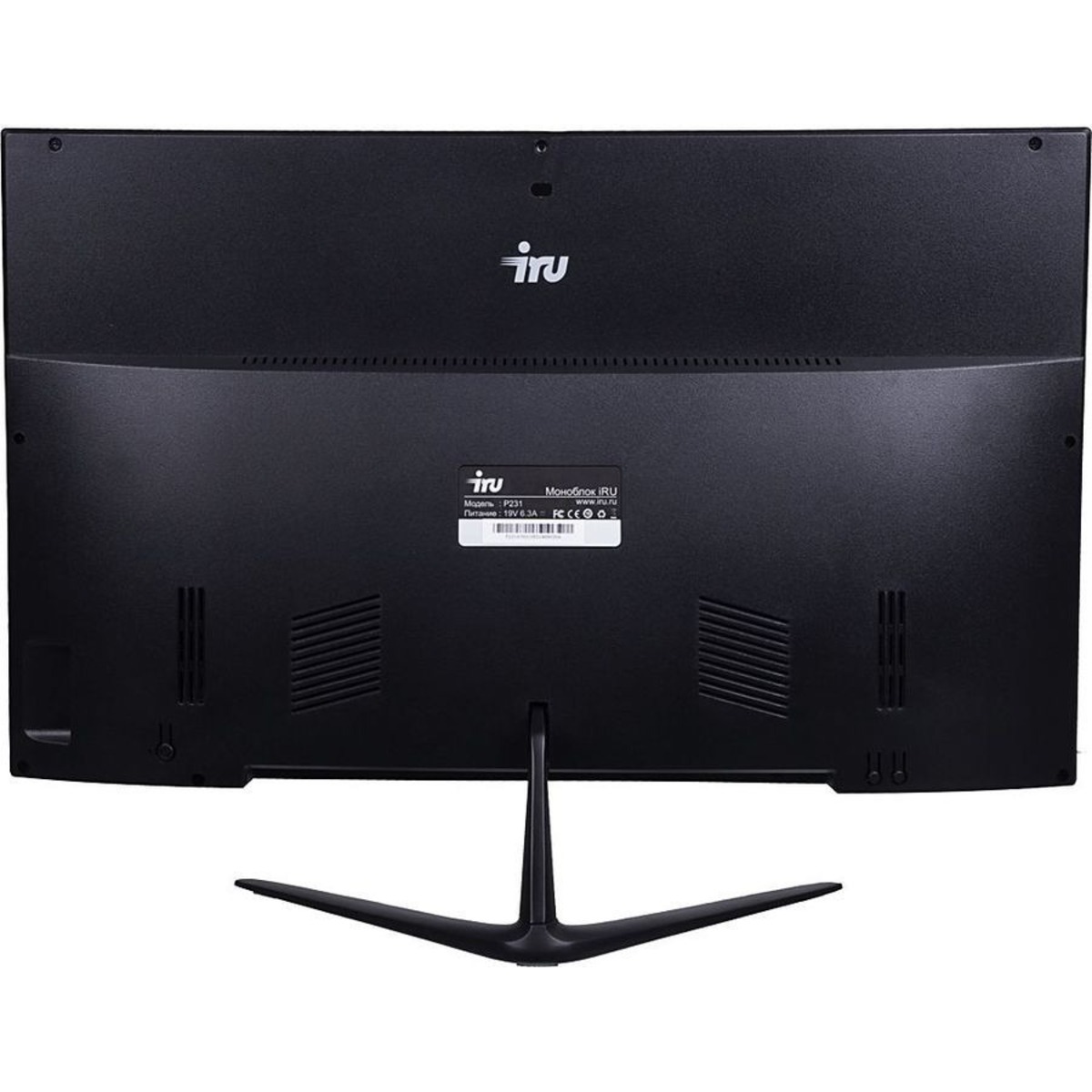 Моноблок IRU Office P2320A3 23.8 Full HD Ryzen 5 3400GE (3.3) 16Gb SSD512Gb RGr CR Free DOS GbitEth WiFi BT 120W Cam черный 1920x1080