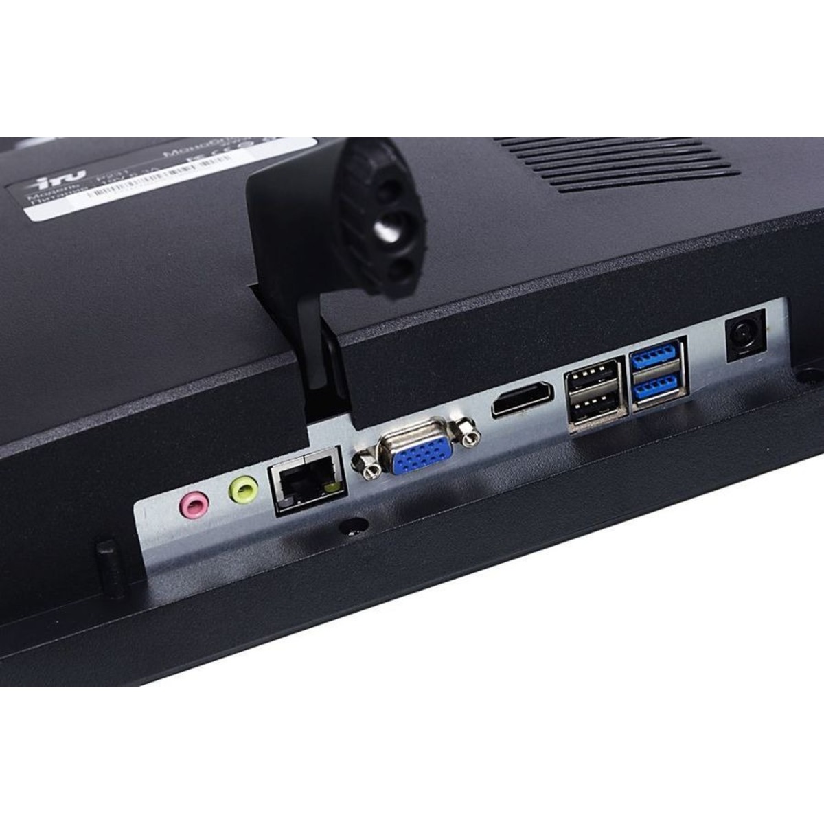 Моноблок IRU Office P2320A3 23.8 Full HD Ryzen 5 3400GE (3.3) 16Gb SSD512Gb RGr CR Free DOS GbitEth WiFi BT 120W Cam черный 1920x1080