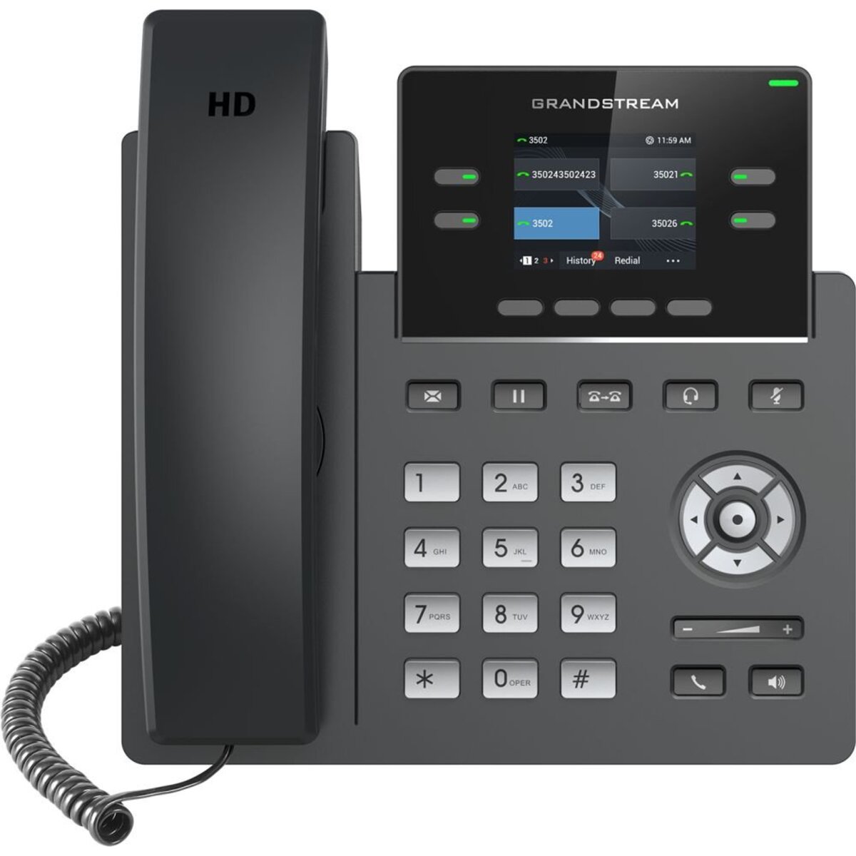 Телефон IP Grandstream GRP-2612, черный