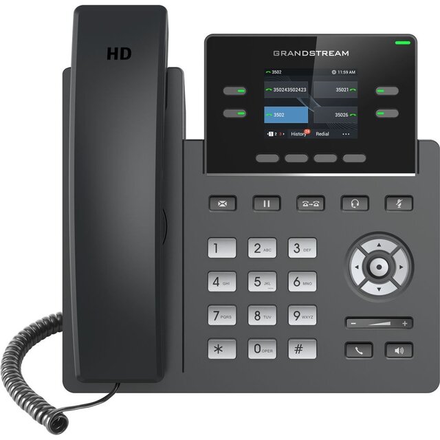Телефон IP Grandstream GRP-2612, черный