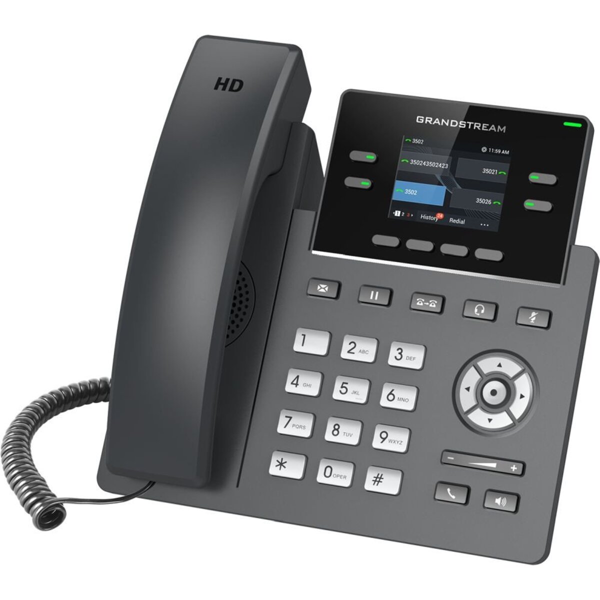 Телефон IP Grandstream GRP-2612P, черный