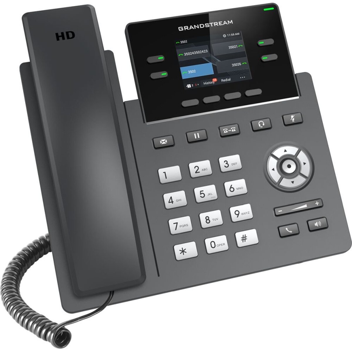 Телефон IP Grandstream GRP-2612P, черный