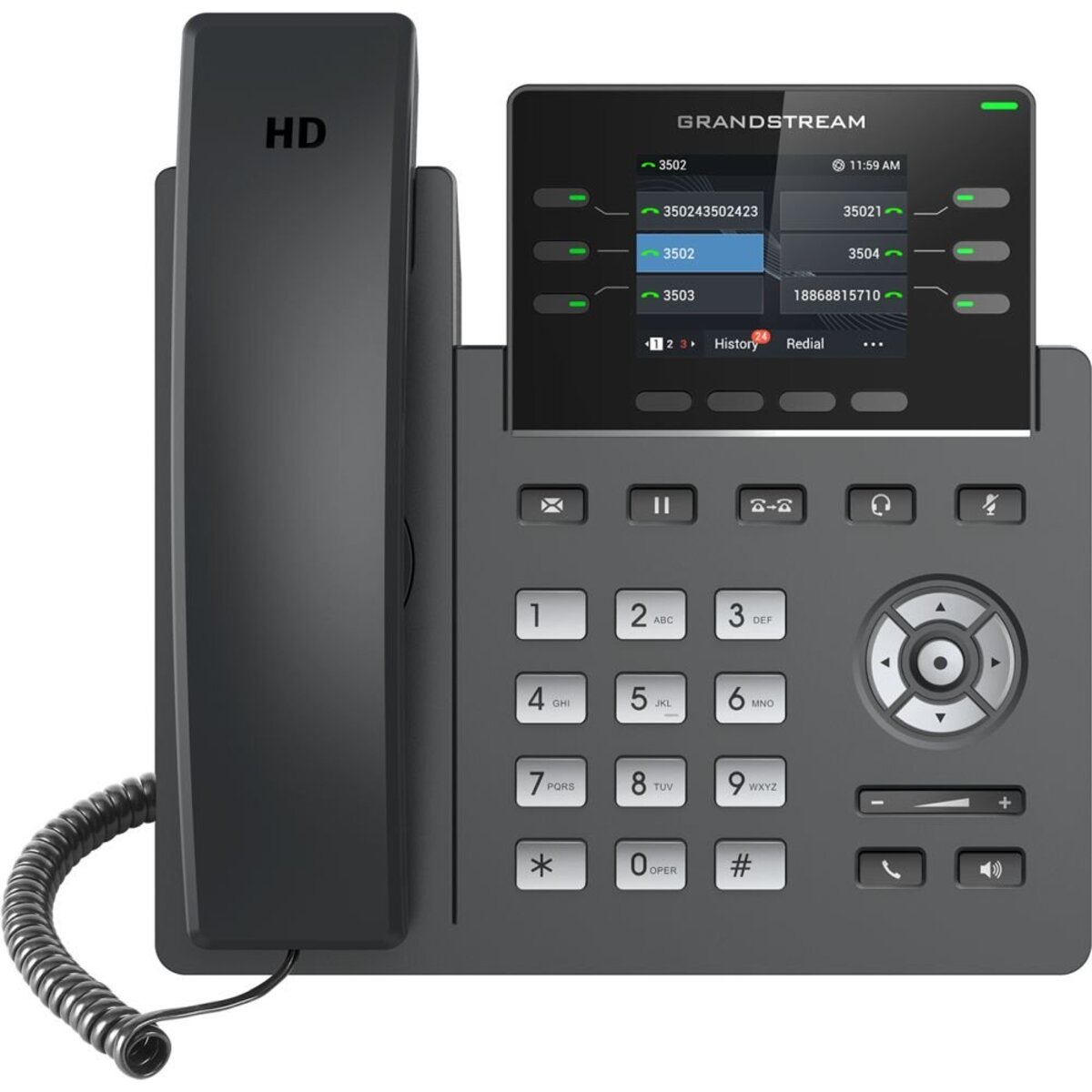 Телефон IP Grandstream GRP-2613, черный