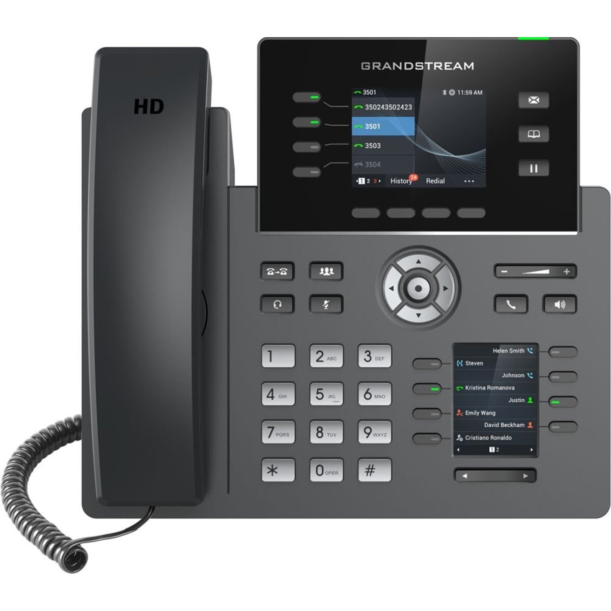 Телефон IP Grandstream GRP-2614, черный