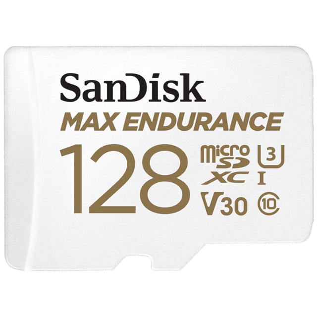 Карта памяти SanDisk Max Endurance microSDXC 128Gb, белый