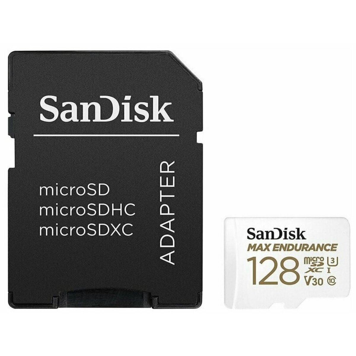 Карта памяти SanDisk Max Endurance microSDXC 128Gb, белый