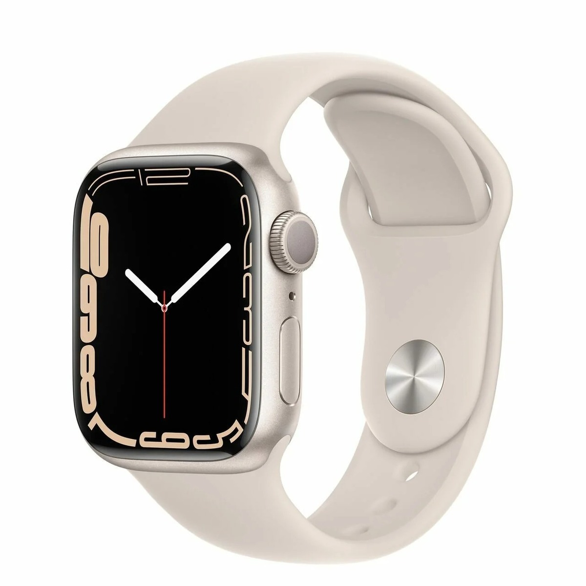 Умные часы Apple Watch Series 7 41mm Aluminum Case with Sport Band (Цвет: Starlight)