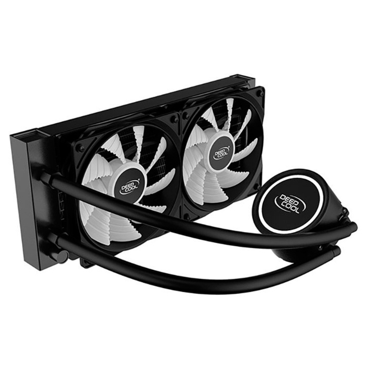 Система водяного охлаждения для процессора Deepcool GAMMAXX L240T WHITE Soc-FM2+ / AM2+ / AM3+ / AM4 / 1150 / 1151 / 1155 / 2011 /  4-pin 18-30dB Al 200W 1238gr LED Ret