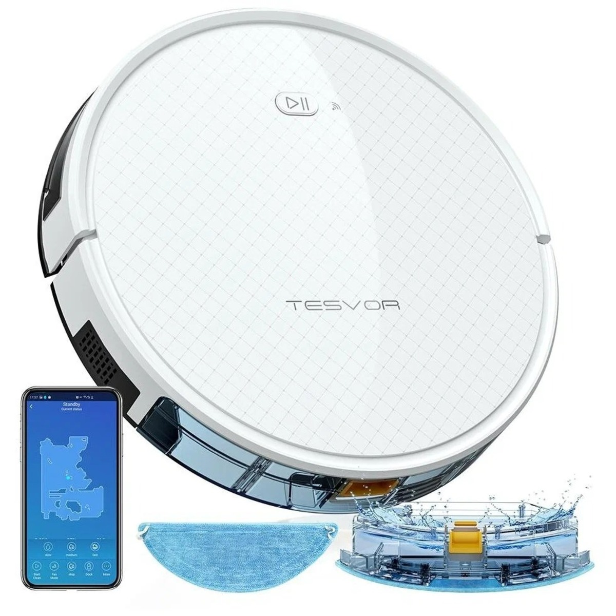 Робот-пылесос Tesvor X500 Pro (Цвет: White)