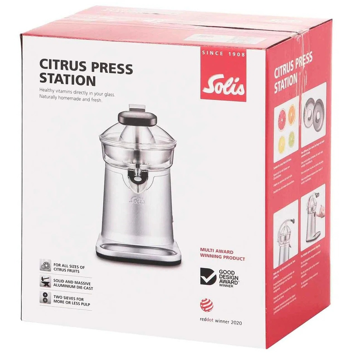 Соковыжималка для цитрусовых Solis 8454 Cirus Press Station (Цвет: Silver)