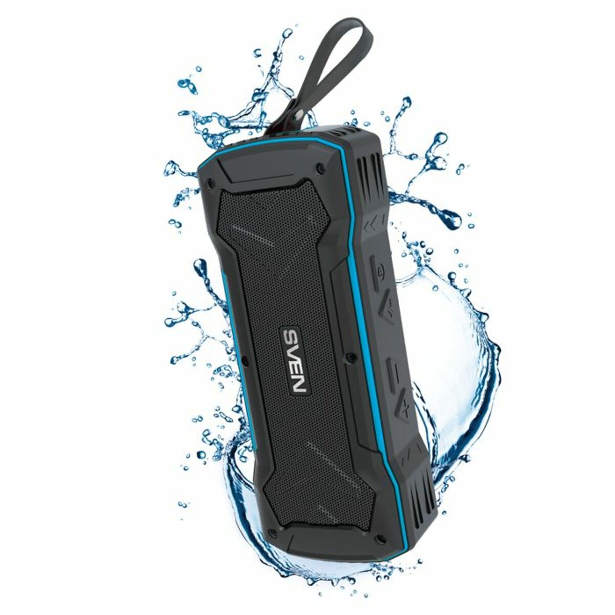 Портативная колонка Sven PS-220 (Цвет: Black / Blue)