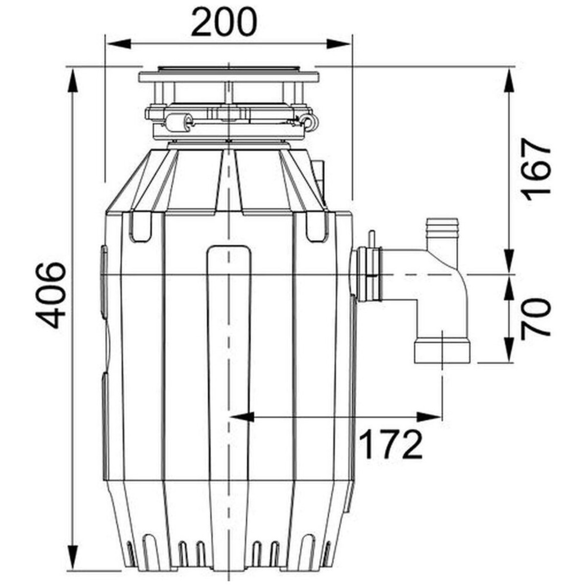 Бытовой измельчитель FRANKE TE-125 (Цвет: Red)