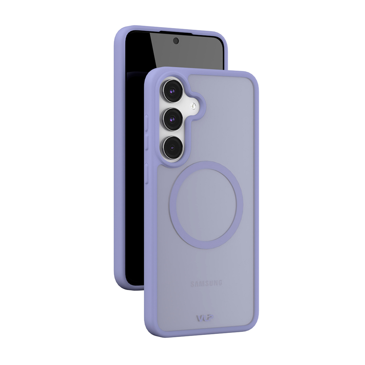 Чехол-накладка VLP Moon Case MagSafe для Samsung Galaxy S25 FE (Цвет: Lavender)