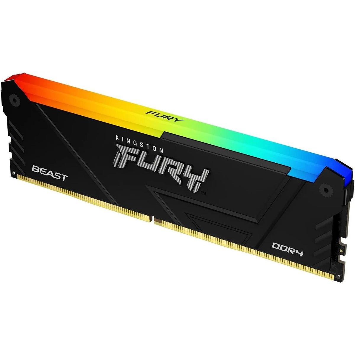 Память DDR4 16GB 3600MHz Kingston KF436C18BB2A / 16 Fury Beast RGB RTL Gaming PC4-28800 CL18 DIMM 288-pin 1.35В single rank с радиатором Ret