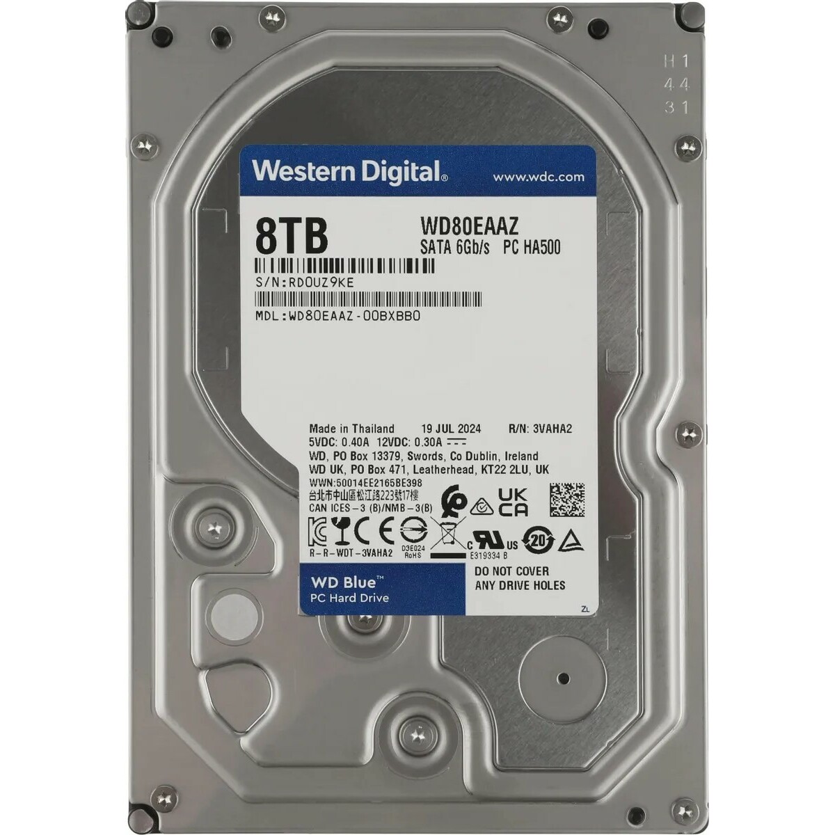 Жесткий диск WD SATA-III 8TB WD80EAAZ 